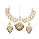 Heritage Crescent Kundan Bridal Jewelry Set